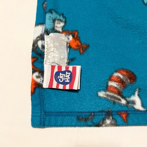 2003 Cat in the Hat Dr. Seuss Blanket 82” x 58” - Picture 14 of 16